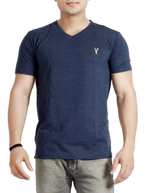 navy blue cotton t-shirt - 14453170 - Very Small Image - 1