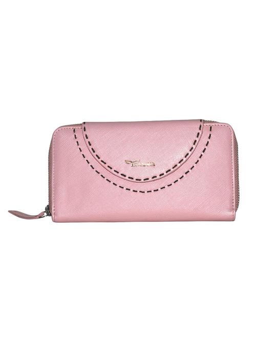 Pink Leather Regular Clutch - 14453178 - Very Small Image - 1