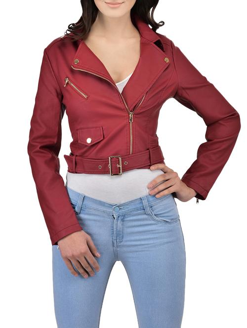 red leatherette jacket - 14453388 - Very Small Image - 1