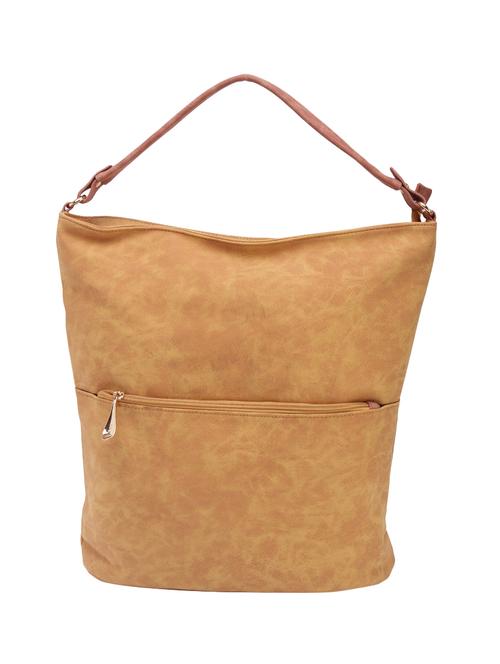 brown  leatherette  hobo handbag - 14456722 - Very Small Image - 1