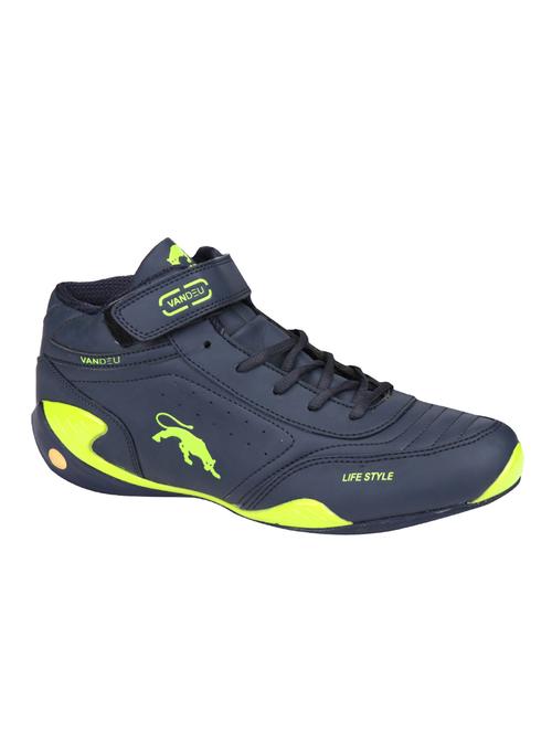 navy leatherette(pu sport shoe - 14456980 - Very Small Image - 1