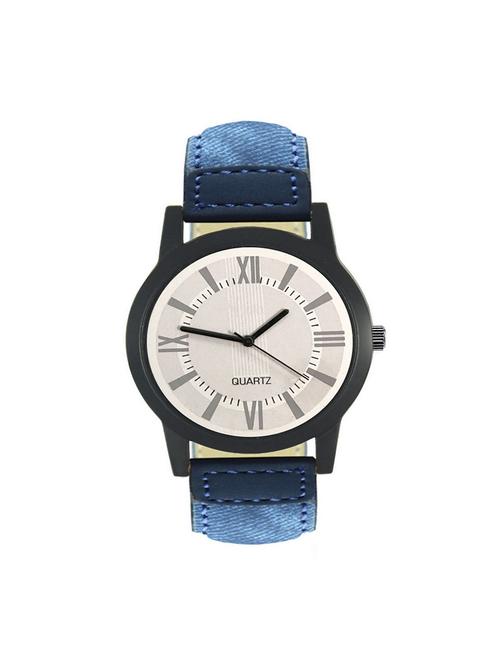 gurukrupa enterprise men analog dial leatherette strap watch - 14458960 - Very Small Image - 1