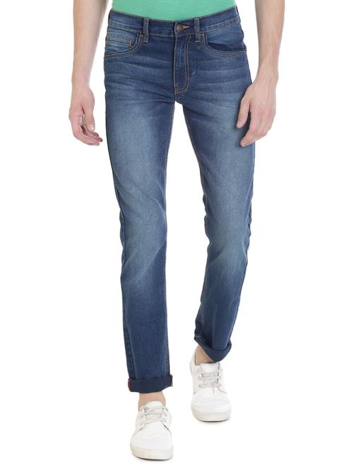 navy blue cotton jeans - 14459149 - Very Small Image - 1