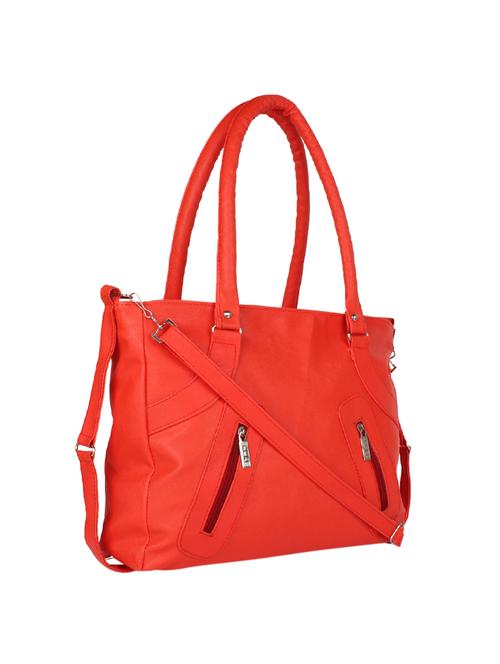 red leatherette regular handbag - 14459401 - Very Small Image - 1