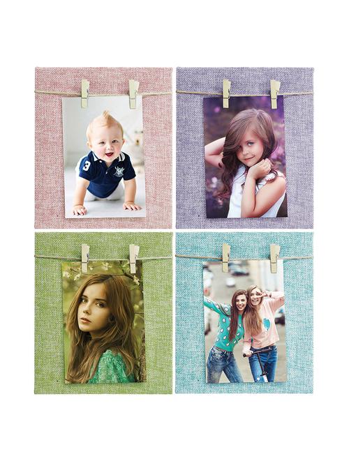pack of 4 wooden table top & wall hanging frames - 14459448 - Very Small Image - 1