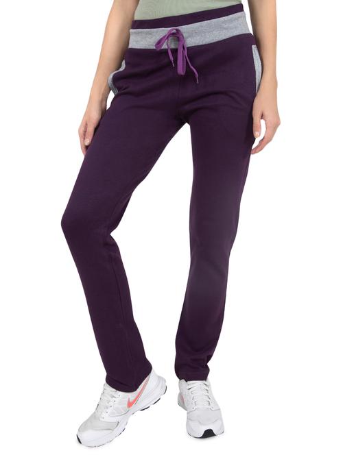 purple cotton track pant - 14463221 - Very Small Image - 1
