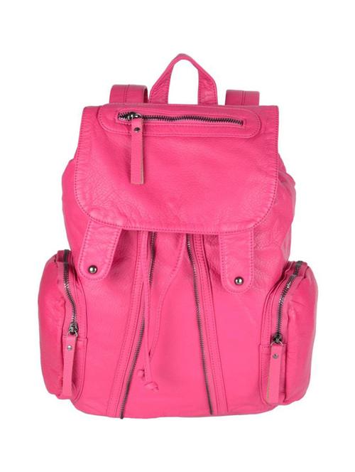 pink leatherette  regular backpack - 14464276 - Very Small Image - 1
