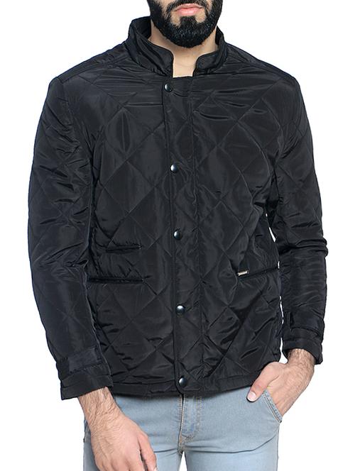 black nylon blend casual jacket - 14467823 - Very Small Image - 1