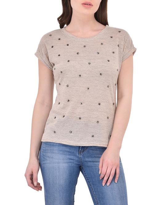 beige poly cotton top - 14468178 - Very Small Image - 1