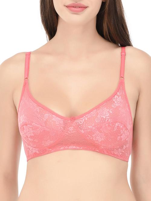 pink cotton bra - 14468266 - Very Small Image - 1