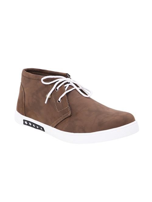 brown leatherette sneaker - 14469239 - Very Small Image - 1