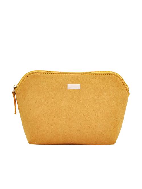 yellow leatherette  regular pouch - 14469461 - Very Small Image - 1