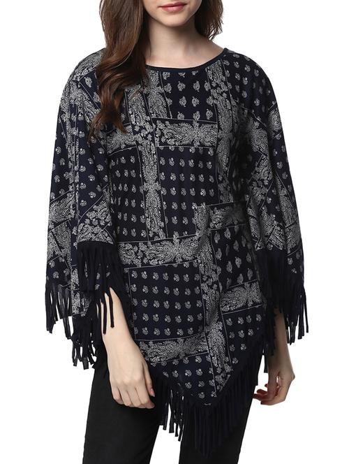 navy blue summer poncho - 14470281 - Very Small Image - 1