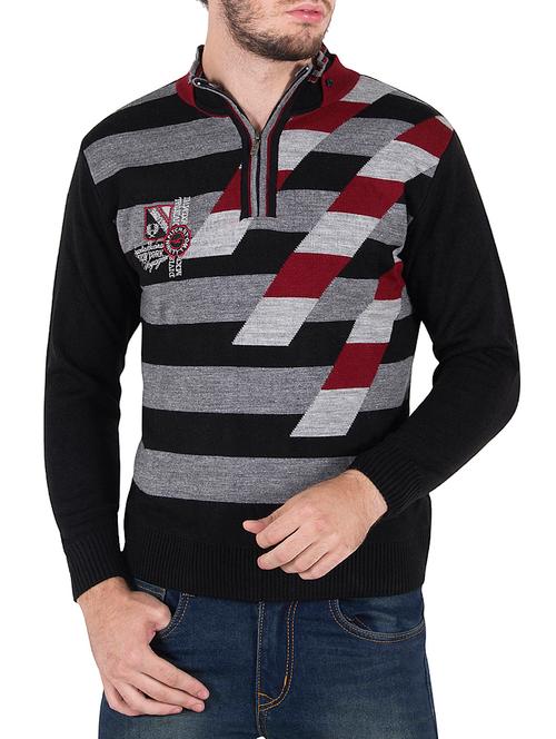 black woollen pullover - 14471270 - Very Small Image - 1