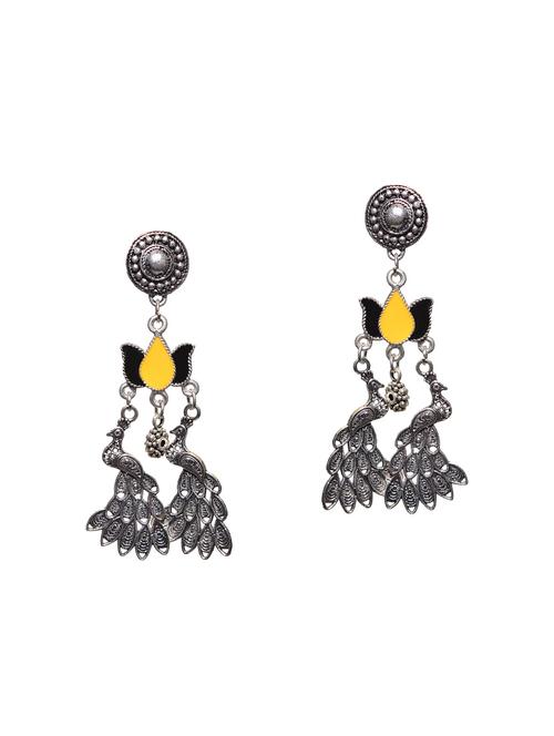 metallic metal drop earring - 14471919 - Very Small Image - 1