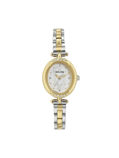 sonata analog white dial women's watch-8118bm01 - 14472556 - Very Small Image - 1