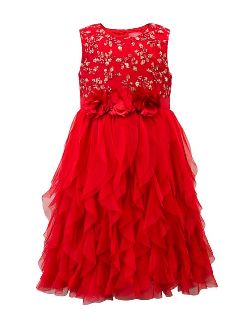 red net party gown - 14473410 - Very Small Image - 1