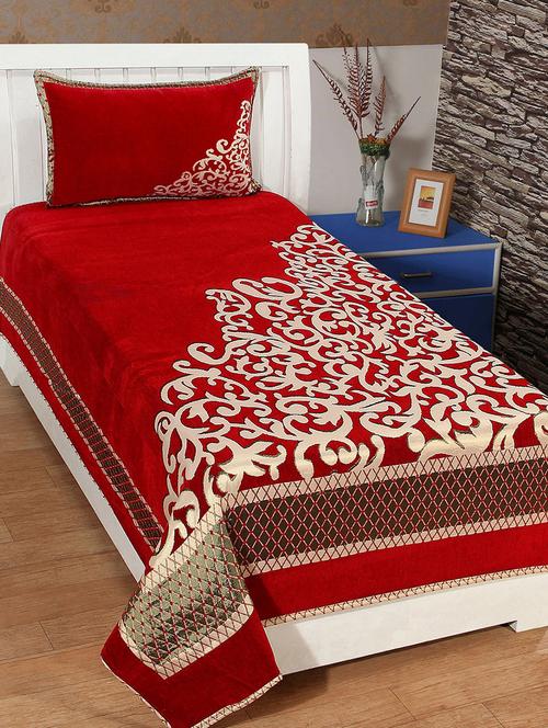 single chenille bed cover with 1 pillow cover - 14473514 - Very Small Image - 1