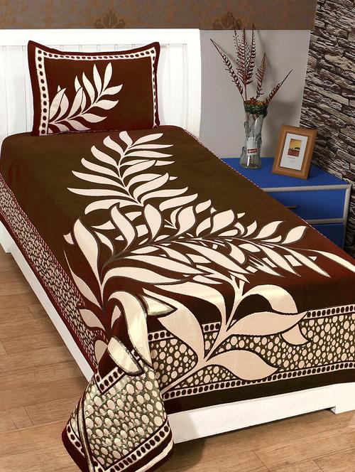 single chenille bed cover with 1 pillow cover - 14473522 - Very Small Image - 1