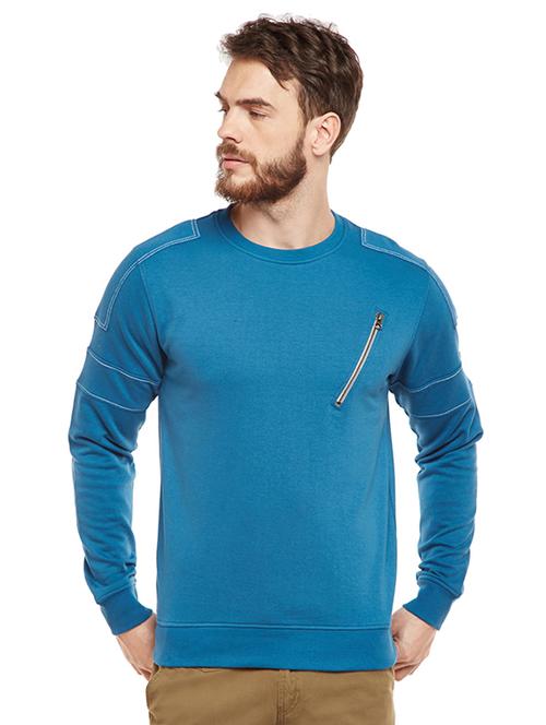 dark blue cotton sweatshirt - 14473891 - Very Small Image - 1