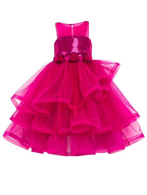 pink net frock - 14473924 - Very Small Image - 1