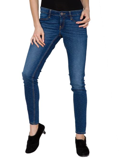 blue printed jeans - 14474057 - Very Small Image - 1