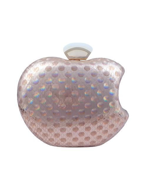 Gold Metal Box Clutch - 14474914 - Very Small Image - 1