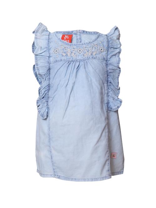 light blue cotton ruffled top - 14474953 - Very Small Image - 1