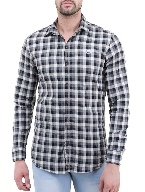 black cotton casual shirt - 14476443 - Very Small Image - 1