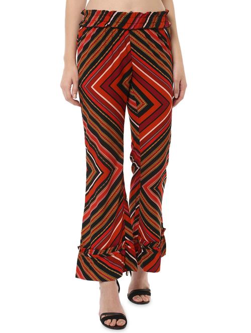 miway multi colored polyester trouser - 14476515 - Very Small Image - 1