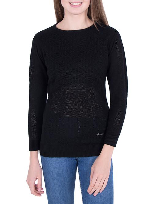 black solid pullover - 14478693 - Very Small Image - 1