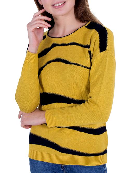 yellow printed pullover - 14478715 - Very Small Image - 1