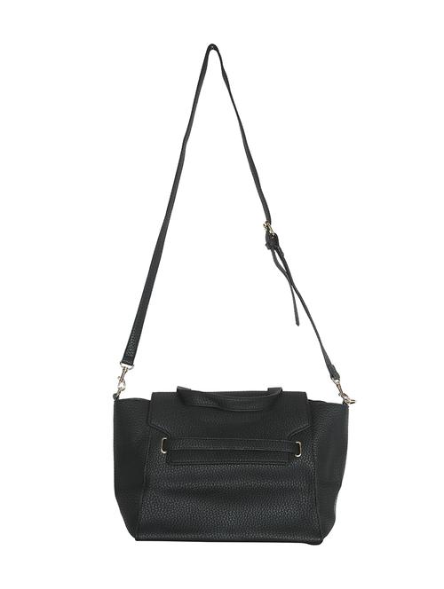 Black Leatherette Regular Sling Bag - 14480702 - Very Small Image - 1