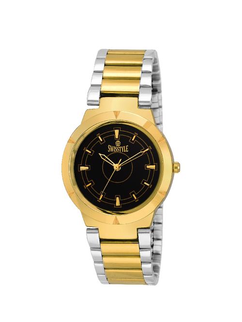 swisstyle anolog black dial men's watch - 14481016 - Very Small Image - 1