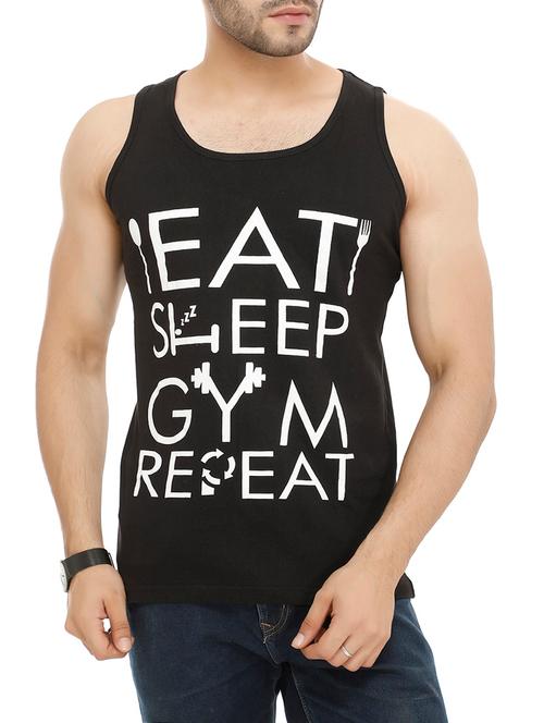 black typographic front print t-shirt - 14481372 - Very Small Image - 1