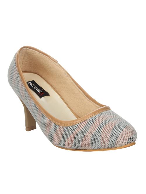 beige faux leather slip on pumps - 14481766 - Very Small Image - 1