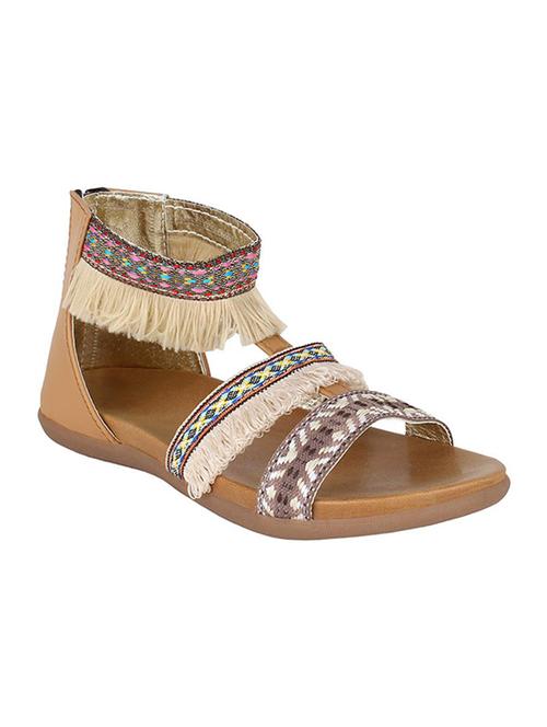 beige leatherette flats - 14483294 - Very Small Image - 1