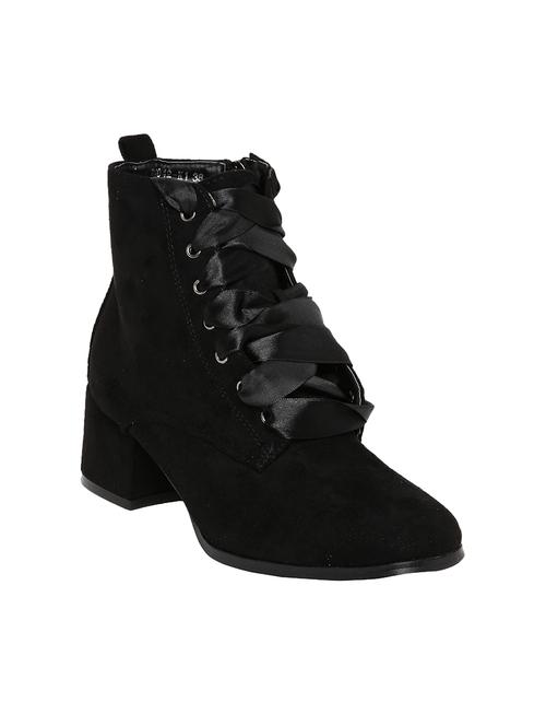 black suede ankle boot - 14485707 - Very Small Image - 1