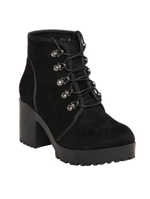 black suede ankle boot - 14485712 - Very Small Image - 1