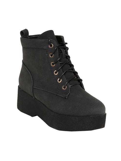 black suede ankle boot - 14485738 - Very Small Image - 1