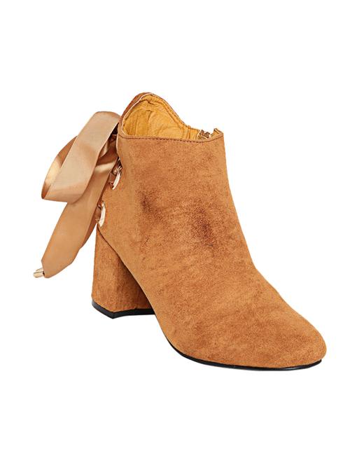 tan suede ankle boot - 14485742 - Very Small Image - 1