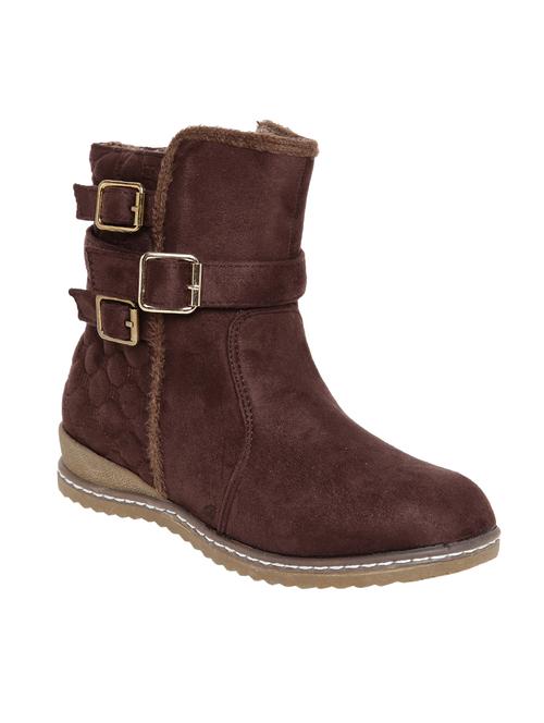 Brown Suede Ankle Boot - 14485753 - Very Small Image - 1