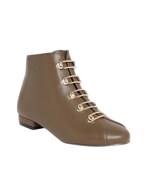 brown  faux leather boot - 14485756 - Very Small Image - 1