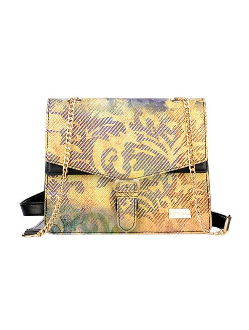 yellow leatherette sling bag - 14487978 - Very Small Image - 1
