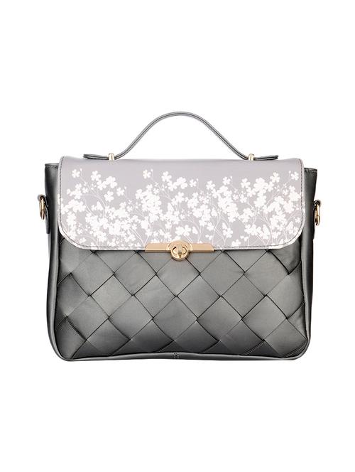 grey leatherette  regular sling bag - 14487981 - Very Small Image - 1