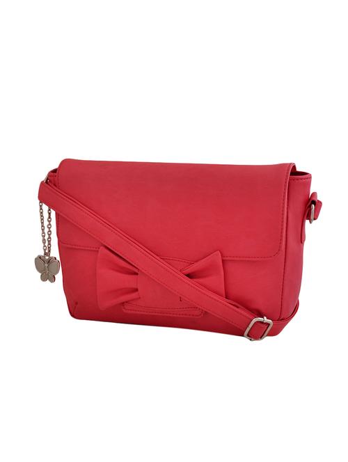 red leatherette  regular sling bag - 14488170 - Very Small Image - 1