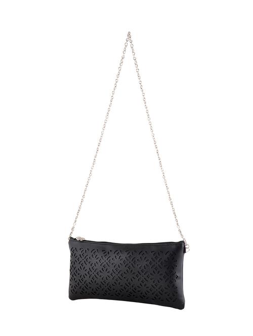 black leatherette clutch - 14488258 - Very Small Image - 1