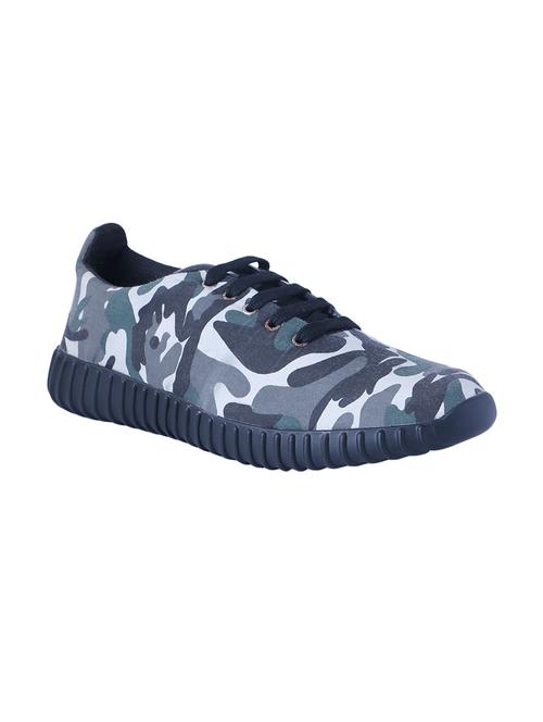 grey canvas lace up sneaker - 14489779 - Very Small Image - 1