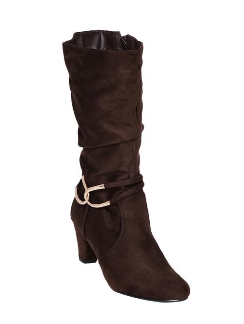brown suede calf  boot - 14491504 - Very Small Image - 1