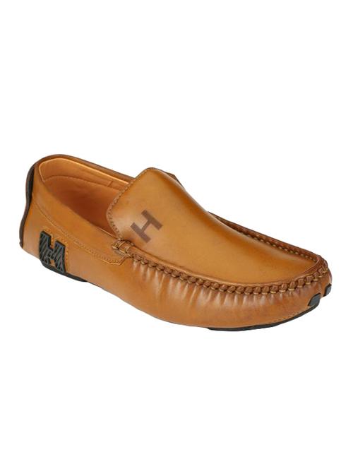 tan leatherette slip on loafer - 14493689 - Very Small Image - 1